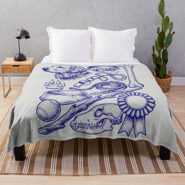 Item preview, Navy Blue Dog Heritage - Vintage Blueprint Style designed and sold by DigitalGlade.