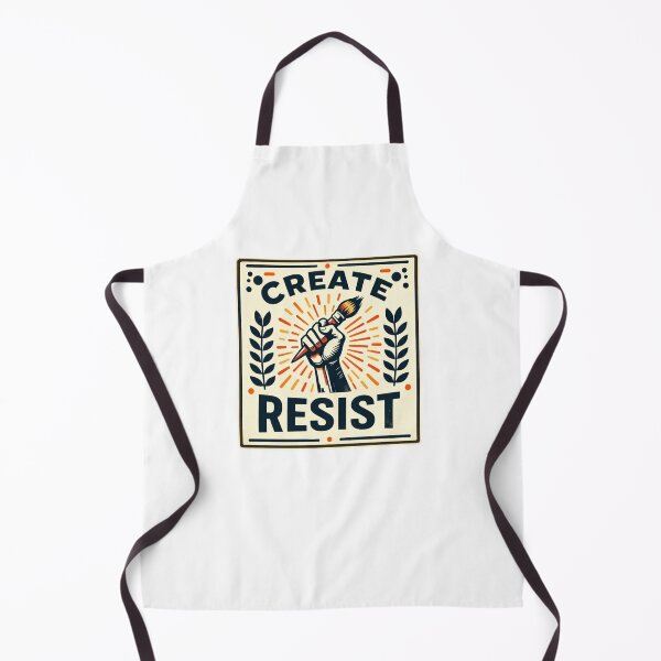 Item preview, CREATE RESIST | Retro Activist Typography | Bold Minimal Poster designed and sold by RetroPop23.