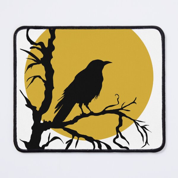 Item preview, Silent Watcher – Gothic Black Raven Illustration designed and sold by enesart2022.