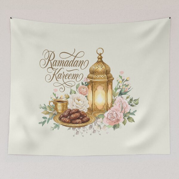 Item preview, Ramadan Kareem Floral Lantern Round Sticker – Elegant Islamic Gift Label designed and sold by Verycutethings.