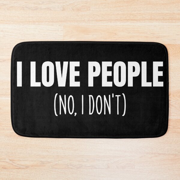 Item preview, Introvert Humor Shirt – I Love People Just Kidding Minimalist Quote designed and sold by MORIANZPOD.