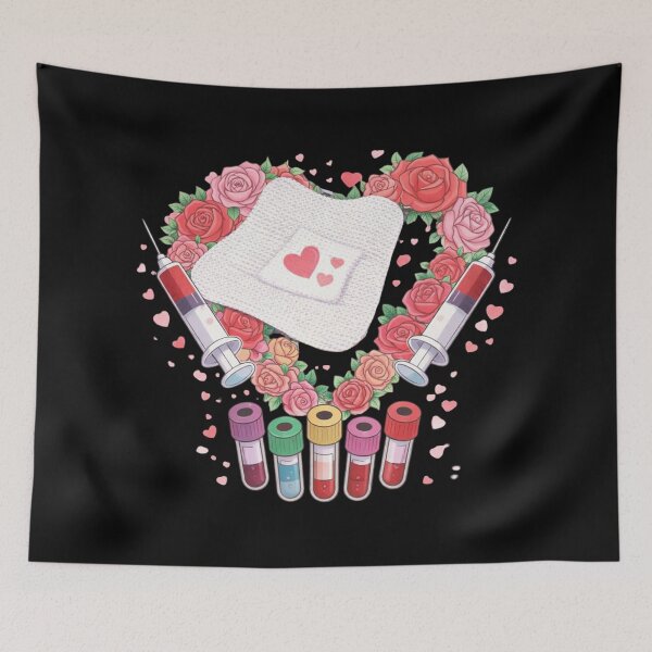 Item preview, Medical Love Heart with Blood Samples designed and sold by Virelo.