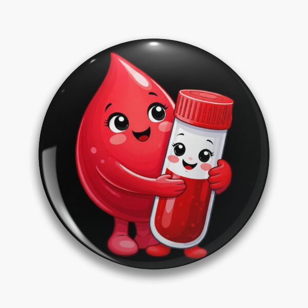 Item preview, Cute Blood Drop And Test Tube Hug designed and sold by Virelo.