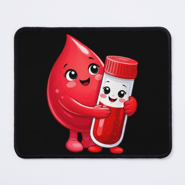 Item preview, Cute Blood Drop And Test Tube Hug designed and sold by Virelo.