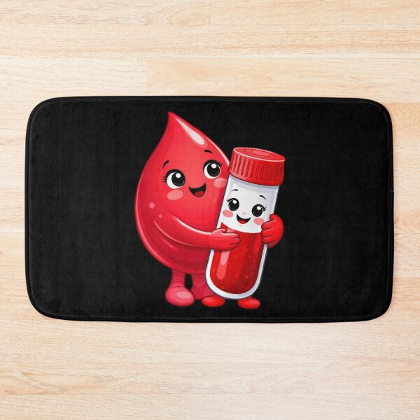 Item preview, Cute Blood Drop And Test Tube Hug designed and sold by Virelo.