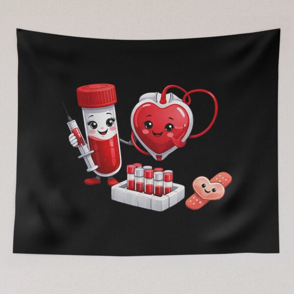 Item preview, Cute Phlebotomy Love Valentine Medical Art designed and sold by Virelo.