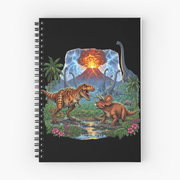 Item preview, Epic Dinosaur Landscape Volcano and Prehistoric Valley designed and sold by TeeARTHY.