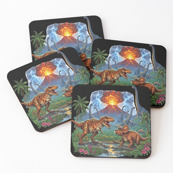 Item preview, Epic Dinosaur Landscape Volcano and Prehistoric Valley designed and sold by TeeARTHY.