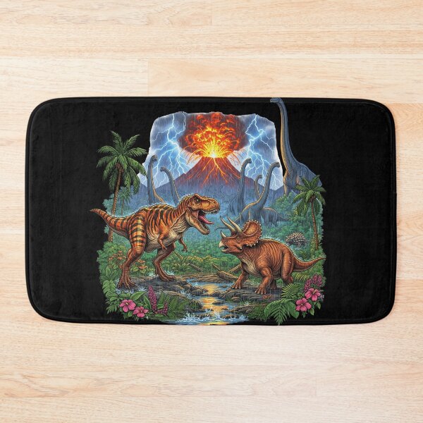 Item preview, Epic Dinosaur Landscape Volcano and Prehistoric Valley designed and sold by TeeARTHY.