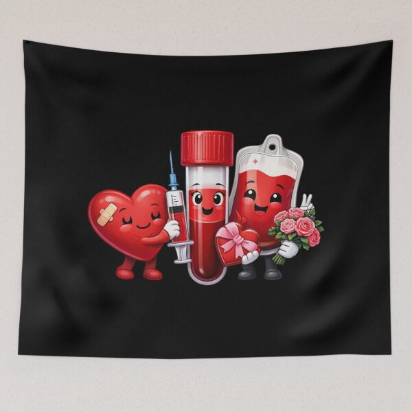 Item preview, Cute Phlebotomy Valentine Love Medical Blood Art designed and sold by Virelo.