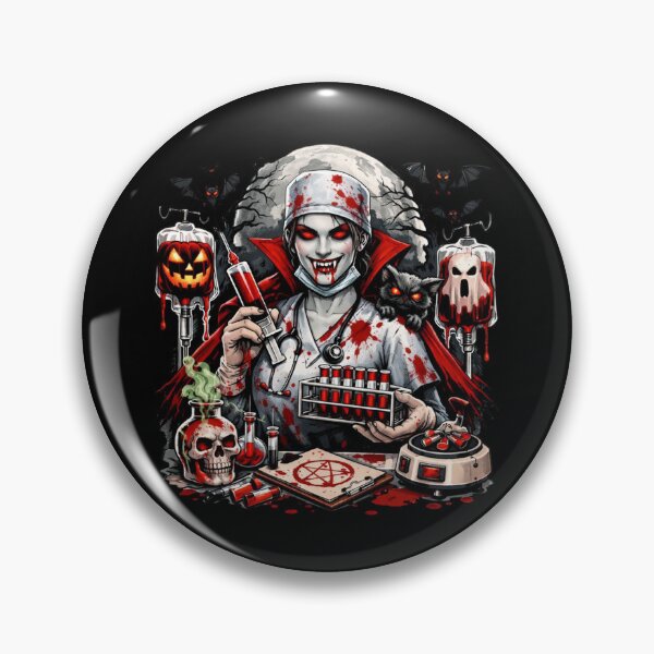Item preview, Vampire Nurse Phlebotomy Art Dark Gothic Medical Theme designed and sold by Virelo.