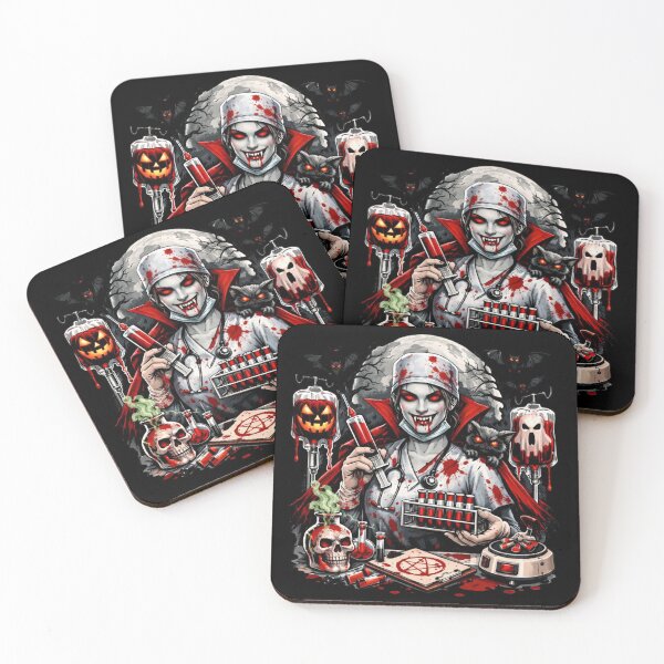 Item preview, Vampire Nurse Phlebotomy Art Dark Gothic Medical Theme designed and sold by Virelo.