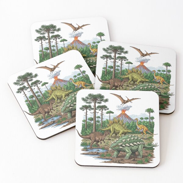 Item preview,   Dinosaur Landscape Volcano and Prehistoric   designed and sold by TeeARTHY.