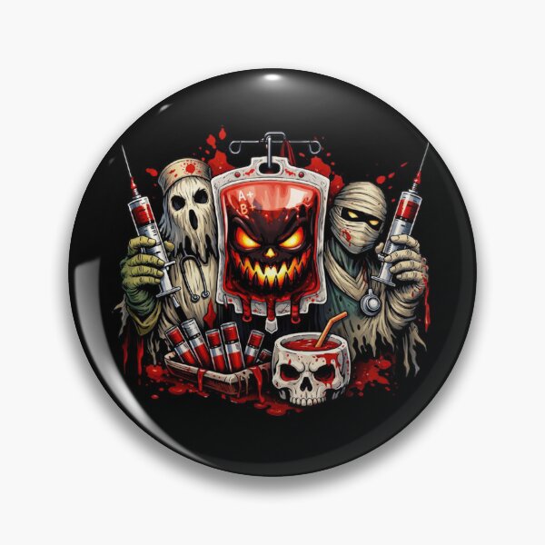Item preview, Demonic Blood Bag Phlebotomy Halloween Dark Design designed and sold by Virelo.