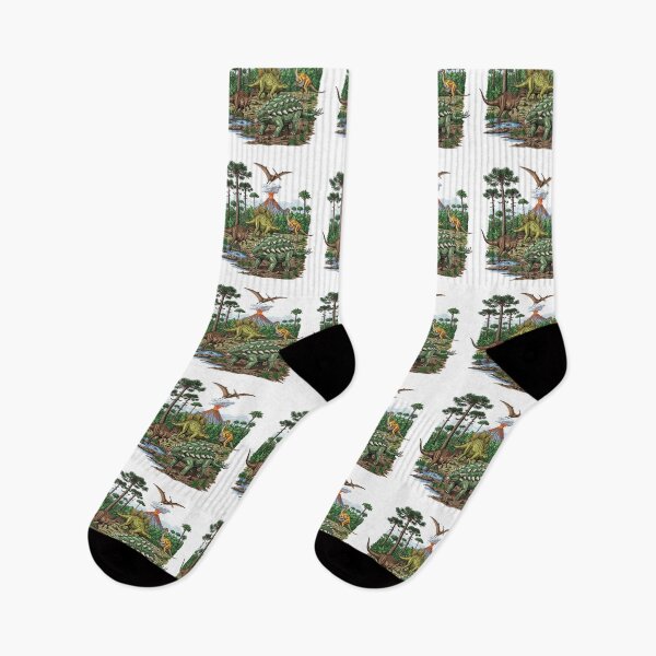 Item preview,   Dinosaur Landscape Volcano and Prehistoric   designed and sold by TeeARTHY.