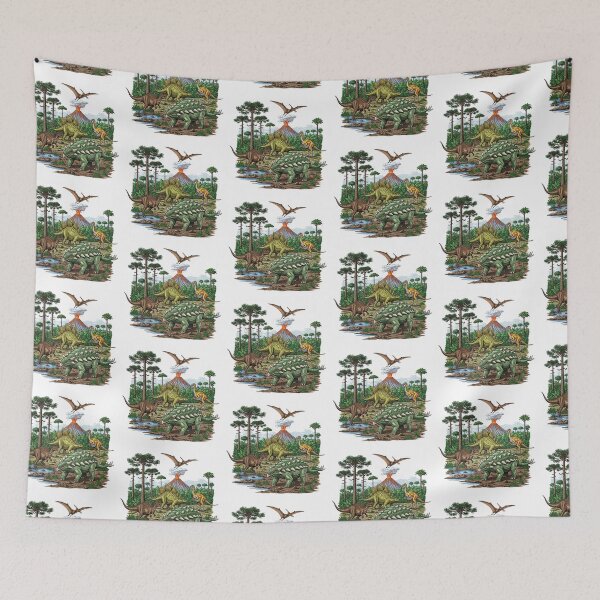 Item preview,   Dinosaur Landscape Volcano and Prehistoric   designed and sold by TeeARTHY.