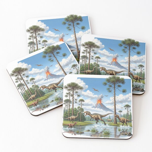 Item preview,   Dinosaur Landscape Volcano and Prehistoric   designed and sold by TeeARTHY.