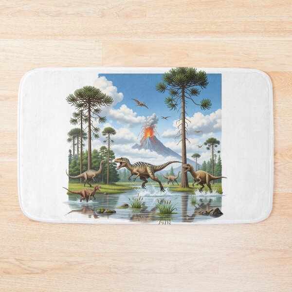Item preview,   Dinosaur Landscape Volcano and Prehistoric   designed and sold by TeeARTHY.
