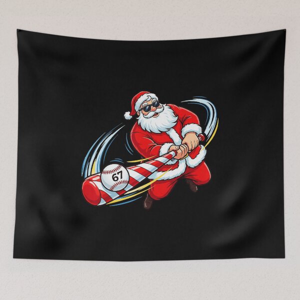 Item preview, 67 Baseball Santa Funny Christmas Holiday Style designed and sold by miaa-artistshop.