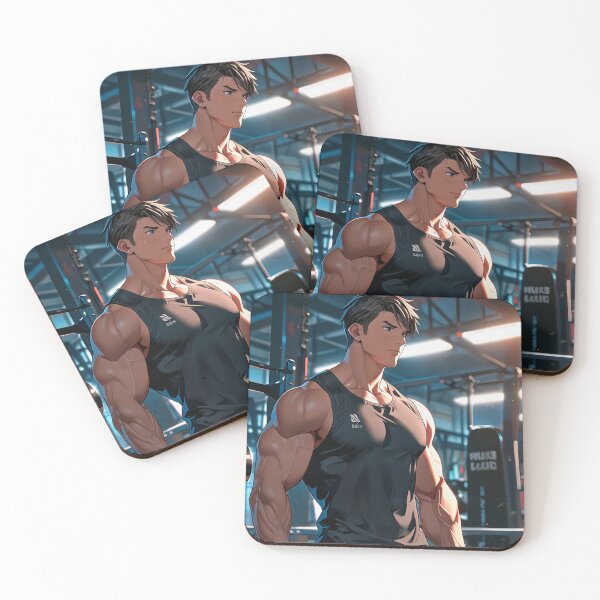 Item preview, Anime Gym Boy Workout Shirt Muscular Manga Fitness Character Graphic Tee Bodybuilding Training Motivation Art for Gym Lovers Otaku Lifters | Premium HD manga Sticker design designed and sold by MillionaireGenZ ⭐⭐⭐⭐⭐ (5.0).