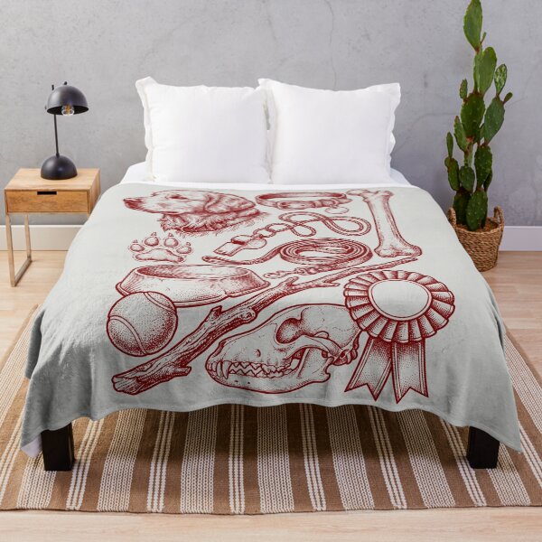 Item preview, Maroon Dog Champion - Vintage Red Ink Engraving designed and sold by DigitalGlade.