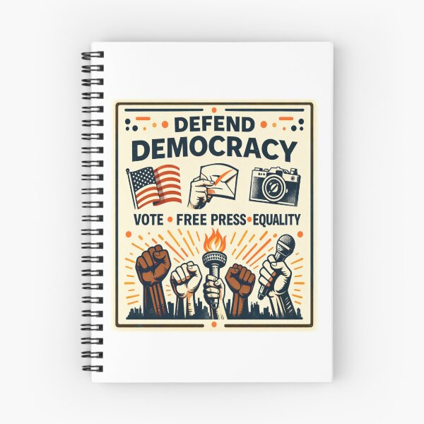 Item preview, DEFEND DEMOCRACY | Vote Free Press Equality  designed and sold by RetroPop23.