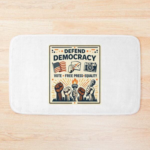Item preview, DEFEND DEMOCRACY | Vote Free Press Equality  designed and sold by RetroPop23.