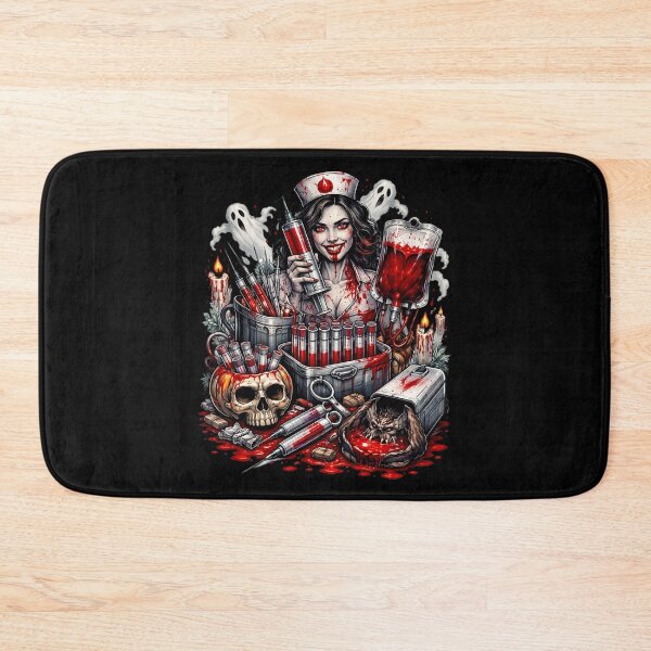 Item preview, Bloody Nurse Draws Blood Medical Horror designed and sold by Virelo.
