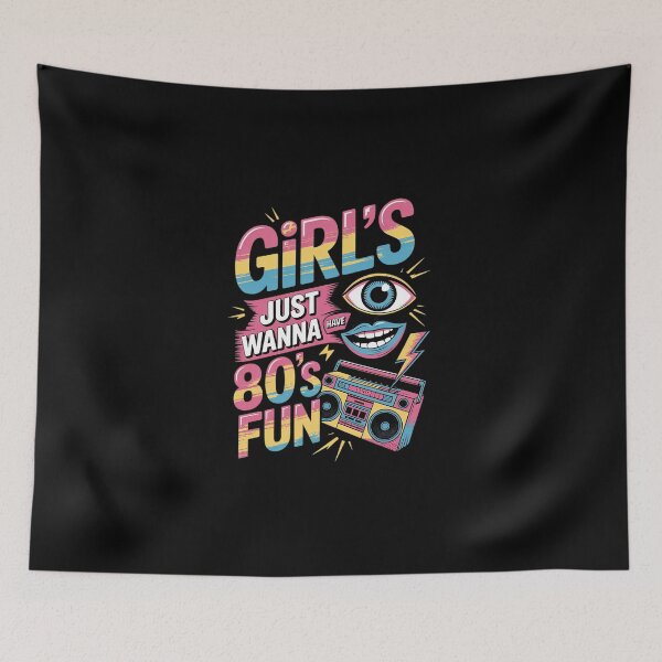 Item preview, Girls Just Wanna Have Fun 80s Style 80's Costumes For Women designed and sold by DigitaldeligArt.