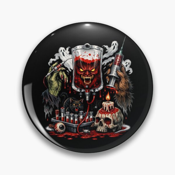 Item preview, Demonic Blood Bag Halloween Extreme Horror Design designed and sold by Virelo.