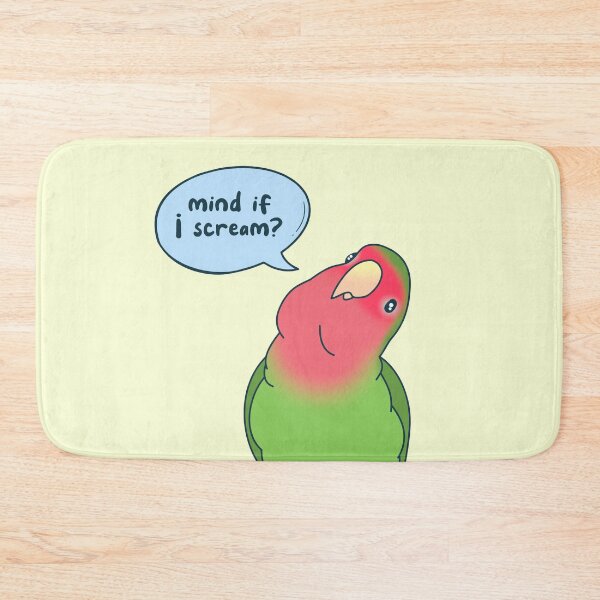 Item preview, Mind if I scream? Green Lovebird designed and sold by FandomizedRose.