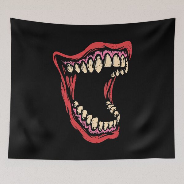 Item preview, Creepy Wide Smile Red Horror designed and sold by SignumShop.