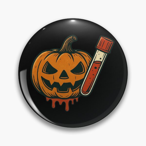Item preview, Halloween Pumpkin with Blood Tube designed and sold by Virelo.