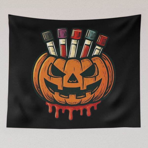 Item preview, Halloween Pumpkin with Blood Vials  designed and sold by Virelo.