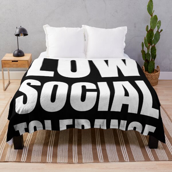Item preview, Low Social Tolerance Shirt – Minimalist Introvert Statement Design designed and sold by MORIANZPOD.