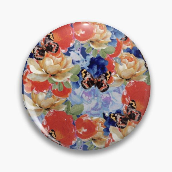 Item preview, Vibrant Vintage Blue Butterfly Digital Faux Decoupage Collage designed and sold by Licorice Moon.
