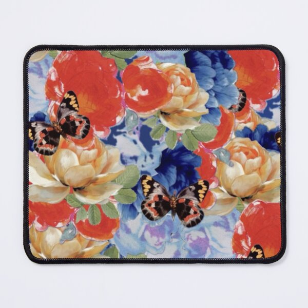 Item preview, Vibrant Vintage Blue Butterfly Digital Faux Decoupage Collage designed and sold by Licorice Moon.