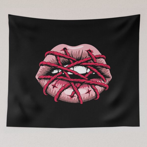 Item preview, Stitched Mouth Red Thread Horror designed and sold by SignumShop.