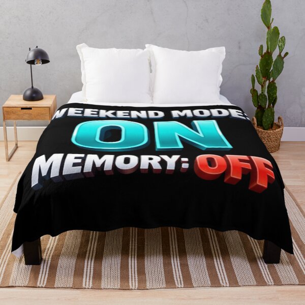 Item preview, Weekend Mode On Memory Off | Funny 3D Weekend Party Quote designed and sold by Timeless Junction.