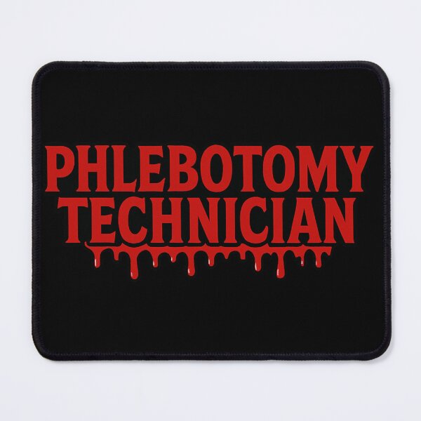 Item preview, Phlebotomy Technician Bold Blood Drip Halloween Typography Design designed and sold by Virelo.