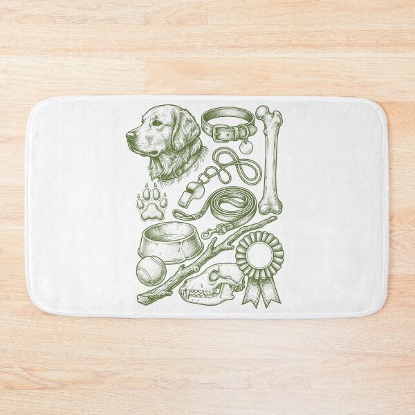 Item preview, Sage Green Dog Nature - Vintage Outdoor Style designed and sold by DigitalGlade.
