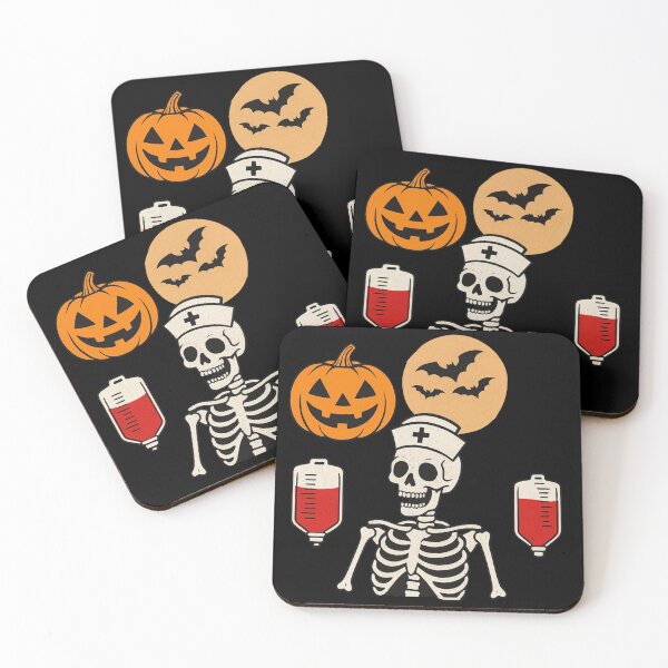 Item preview, Halloween Phlebotomy Skeleton Nurse Spooky Blood Draw Design designed and sold by Virelo.