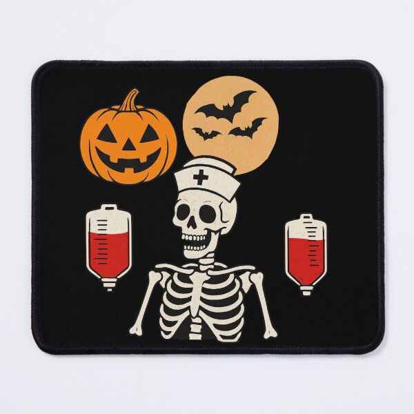 Item preview, Halloween Phlebotomy Skeleton Nurse Spooky Blood Draw Design designed and sold by Virelo.