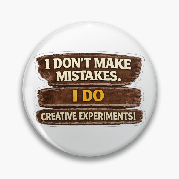 Item preview, No Mistakes – Only Creative Experiments | Funny Creative Quote designed and sold by SVALANART.