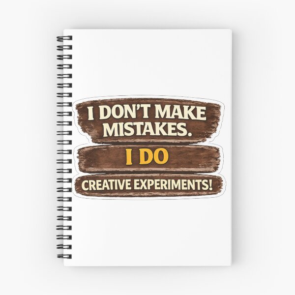 Item preview, No Mistakes – Only Creative Experiments | Funny Creative Quote designed and sold by SVALANART.