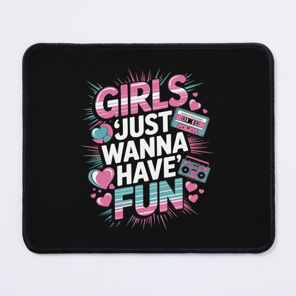 Item preview, Girls Just Wanna Have Fun Awesome 70's 80's 90's 1980s 10 designed and sold by DigitaldeligArt.