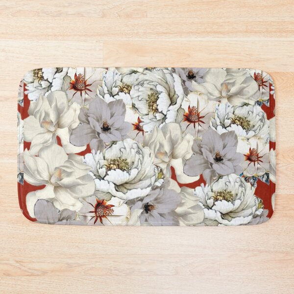 Item preview, White Vintage Magnolia Digital Collage Faux Decoupage designed and sold by Licorice Moon.