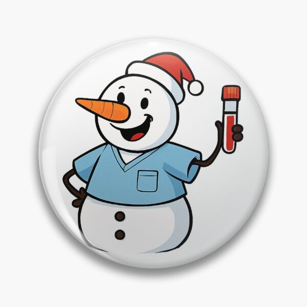 Item preview, Cheerful Christmas Snowman for Phlebotomy Technicians designed and sold by Virelo.