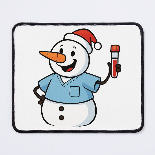 Item preview, Cheerful Christmas Snowman for Phlebotomy Technicians designed and sold by Virelo.