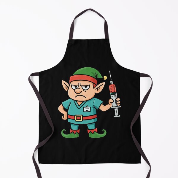 Item preview, Grumpy Christmas Phlebotomist Elf designed and sold by Virelo.
